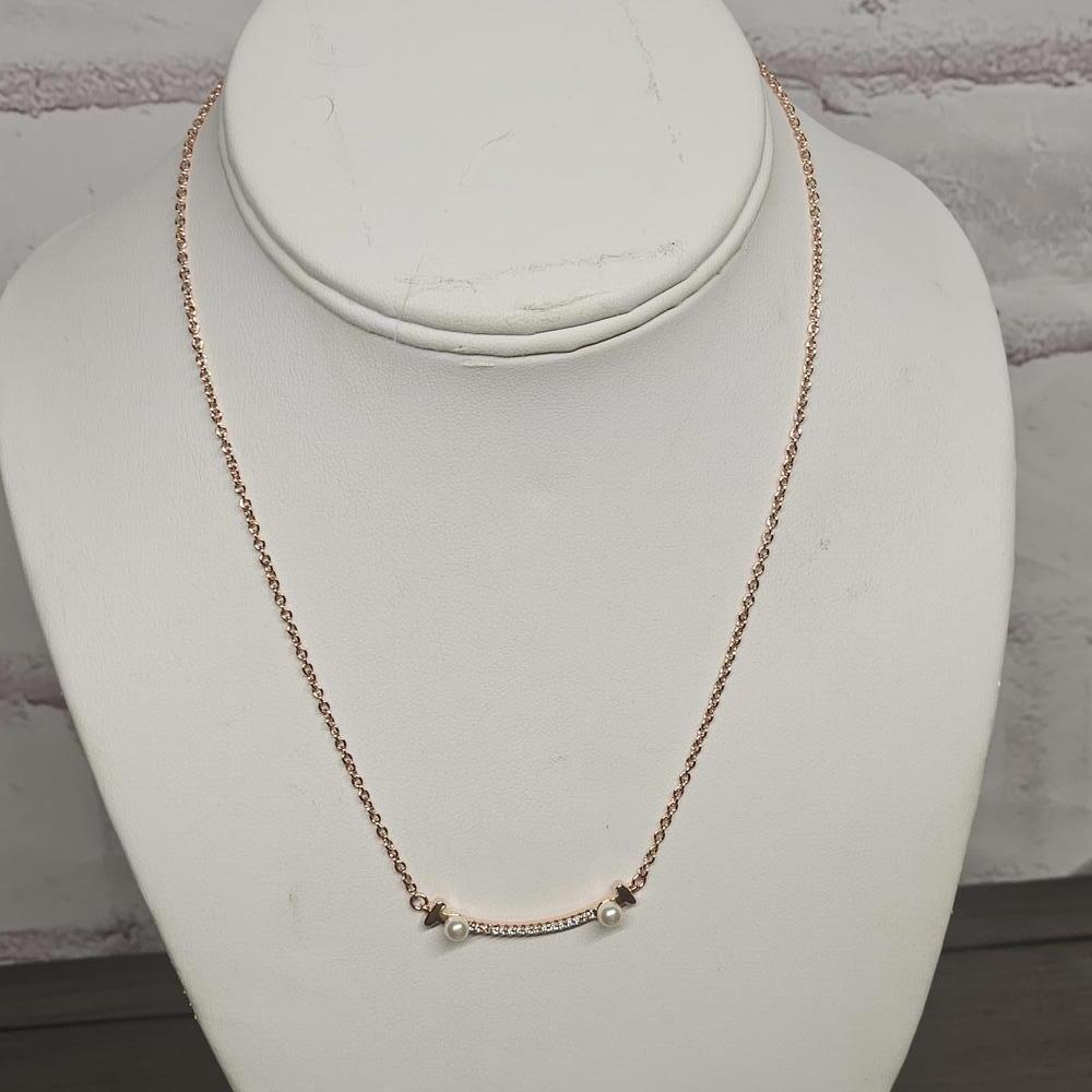 Rosegold Pearl Necklace